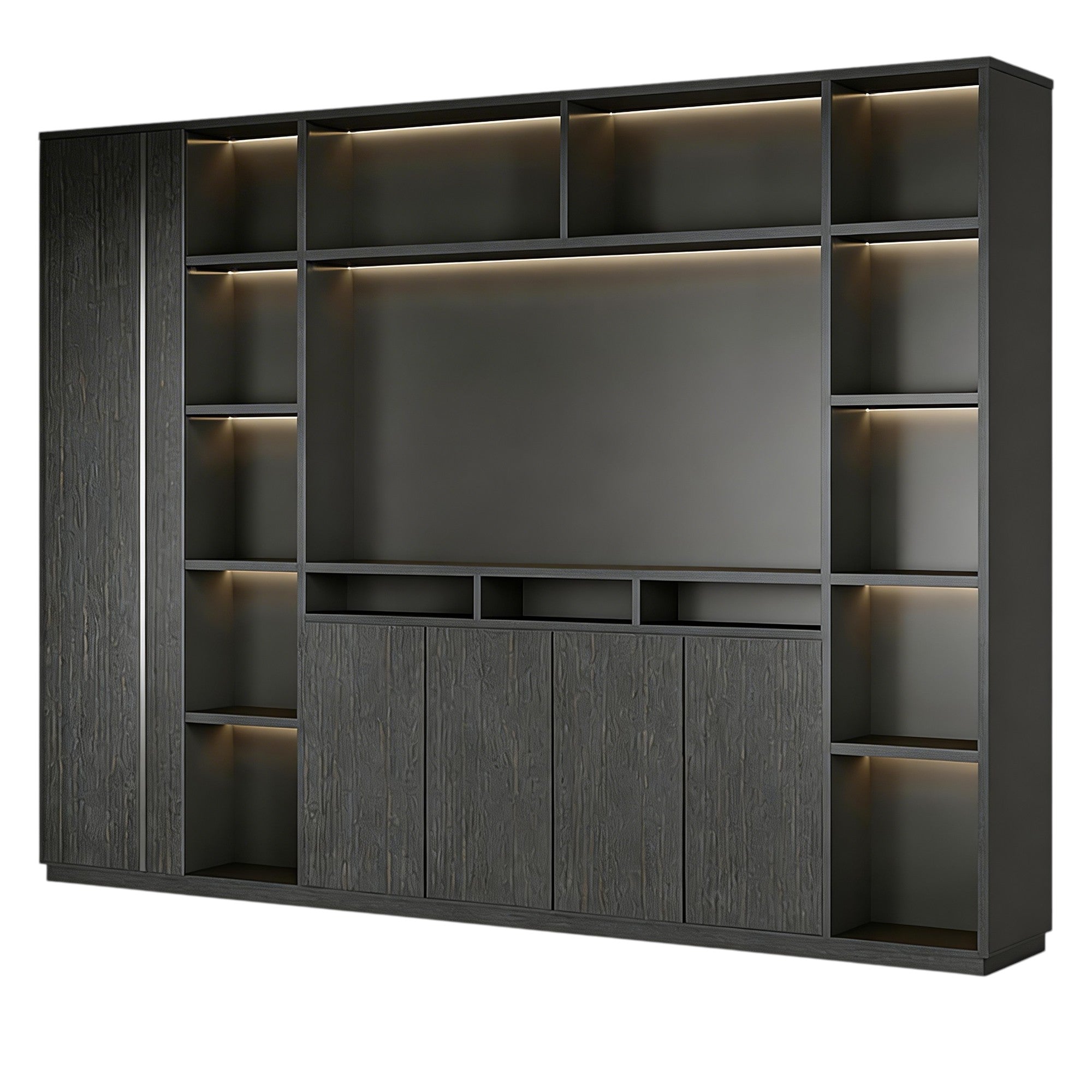 Executive Office Display and Storage Wall Unit