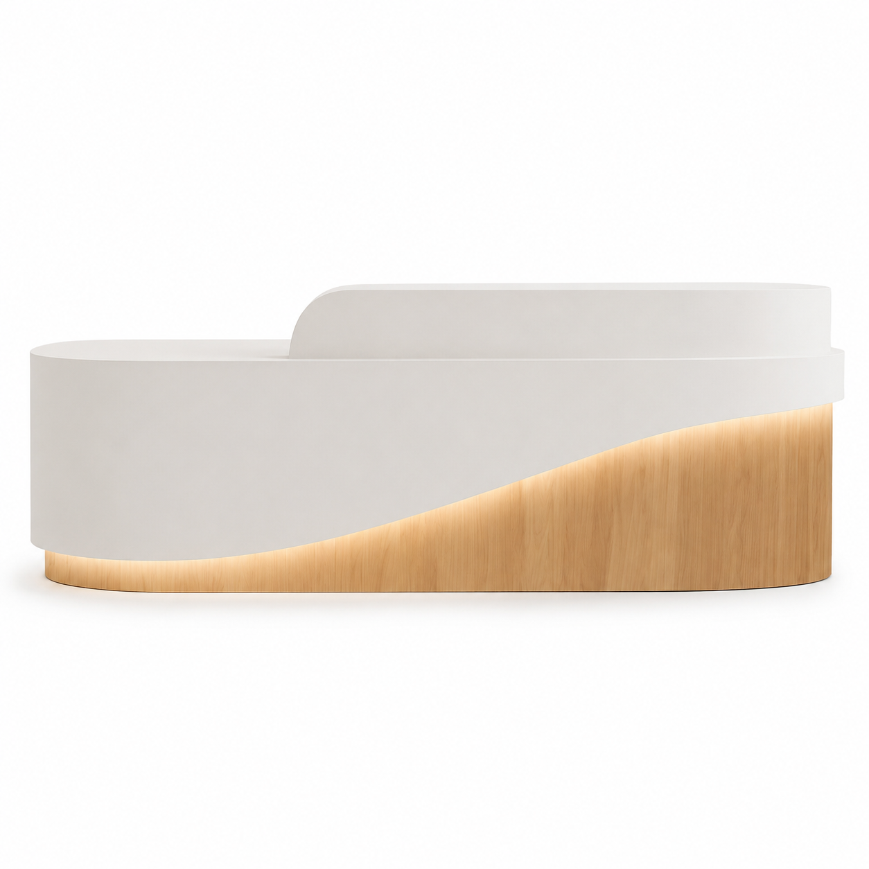 Modern Reception Desk with Ambient LED Lighting