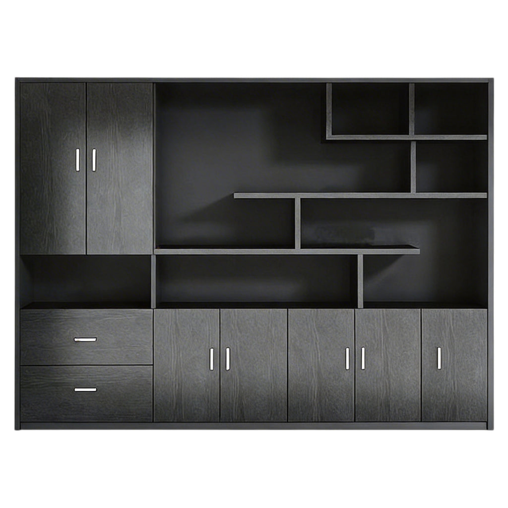 Executive Bookcase Cabinet with File Storage