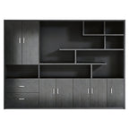 Executive Bookcase Cabinet with File Storage
