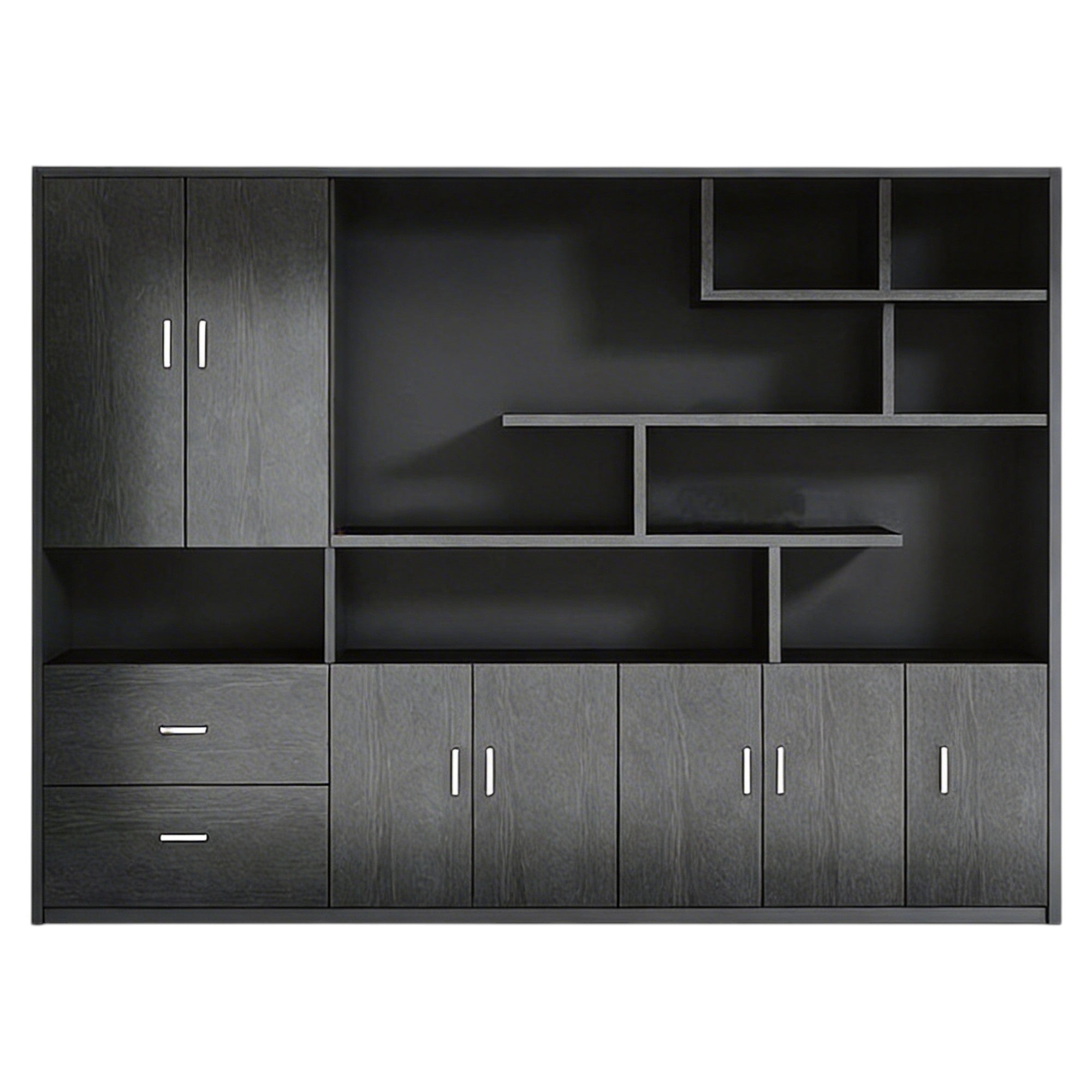 Executive Bookcase Cabinet with File Storage