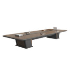 Commercial-Grade Table with Sleek Rounded Edges for Meetings