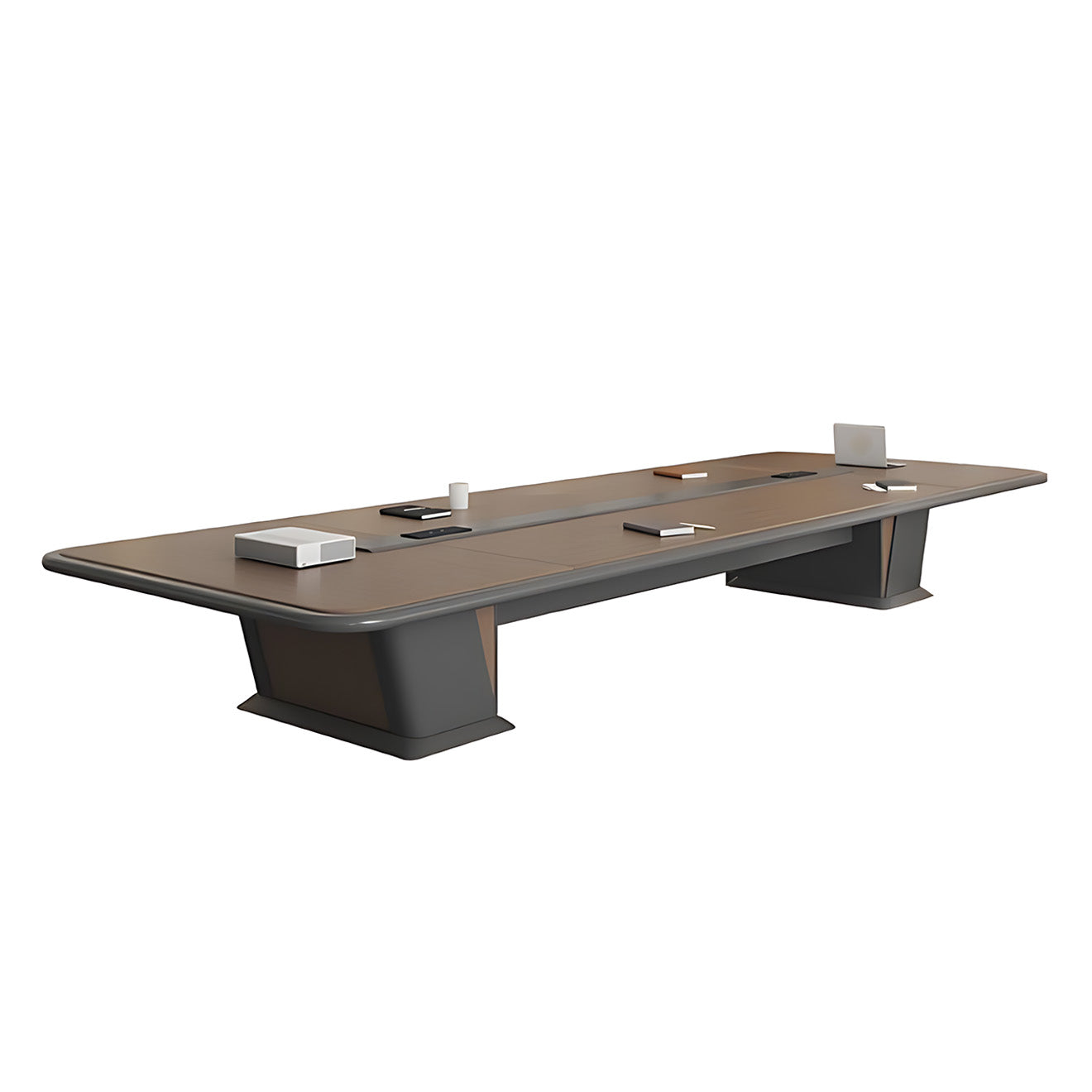 Commercial-Grade Table with Sleek Rounded Edges for Meetings