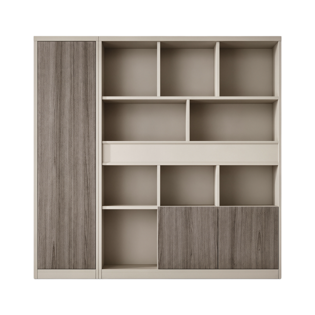 Executive Office Cabinet with Mixed Storage