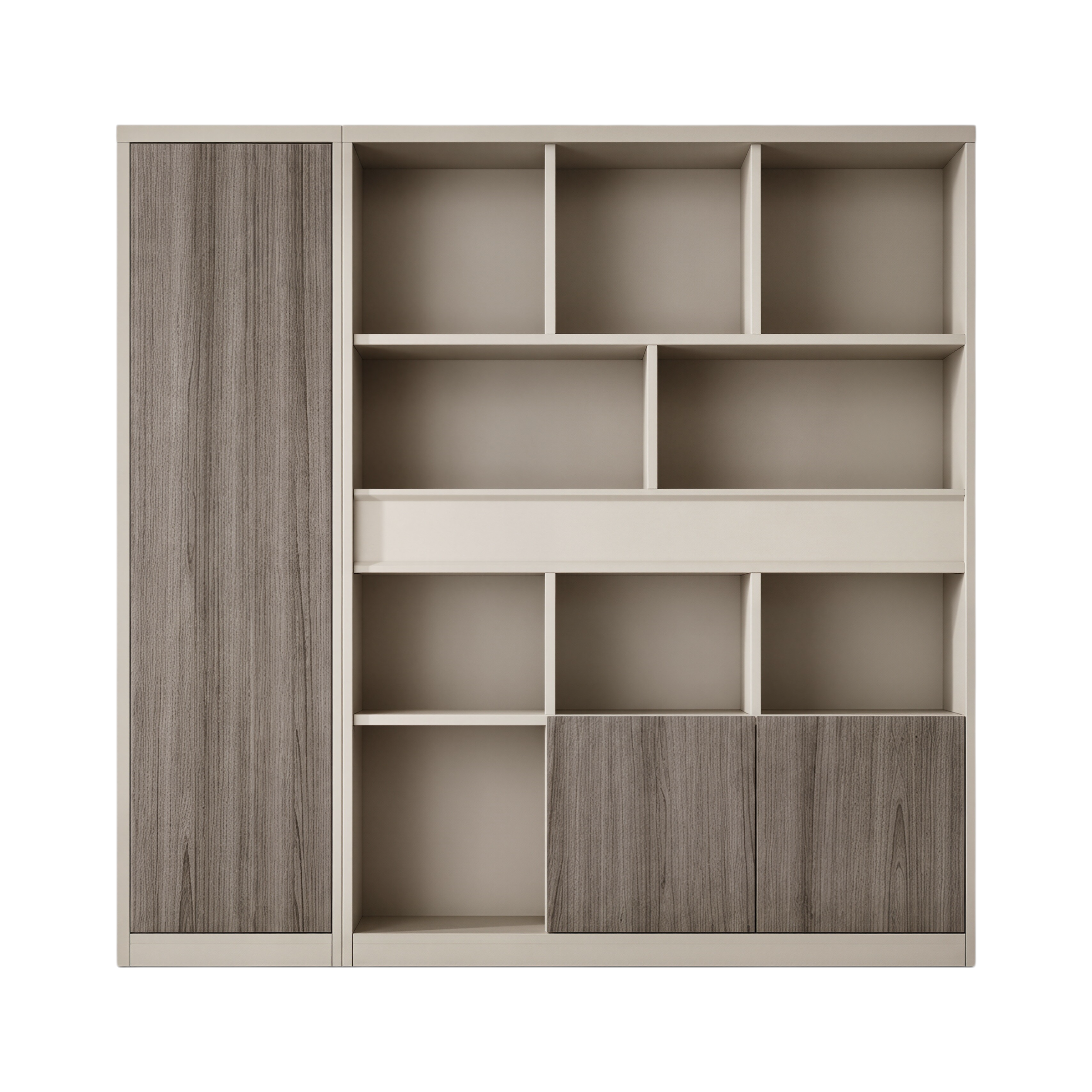 Executive Office Cabinet with Mixed Storage