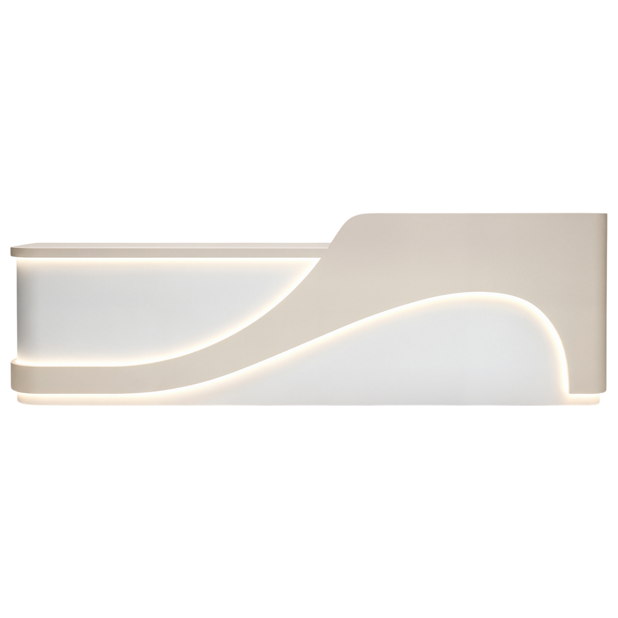 Sculptural LED Reception Counter
