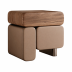 Designer Bedside Table in Walnut Look