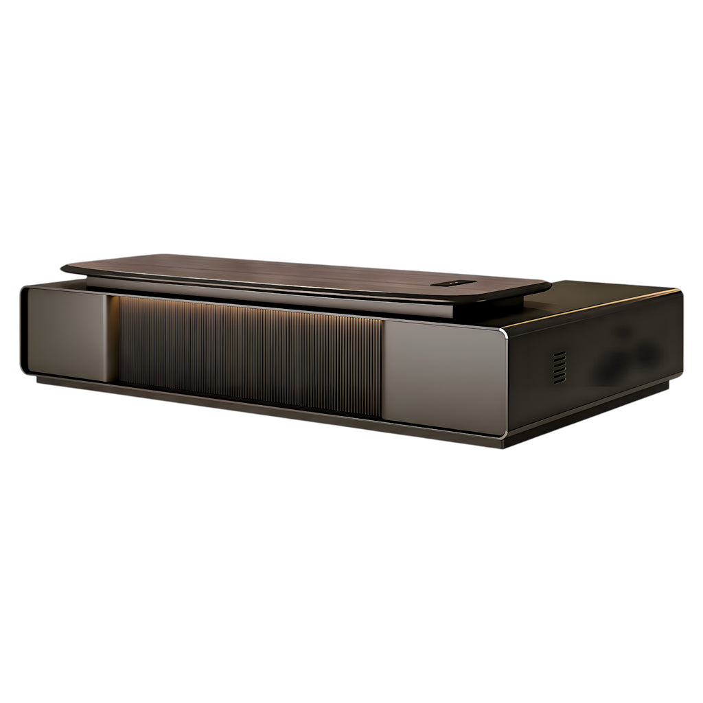 Premium Boss Desk with Storage Return
