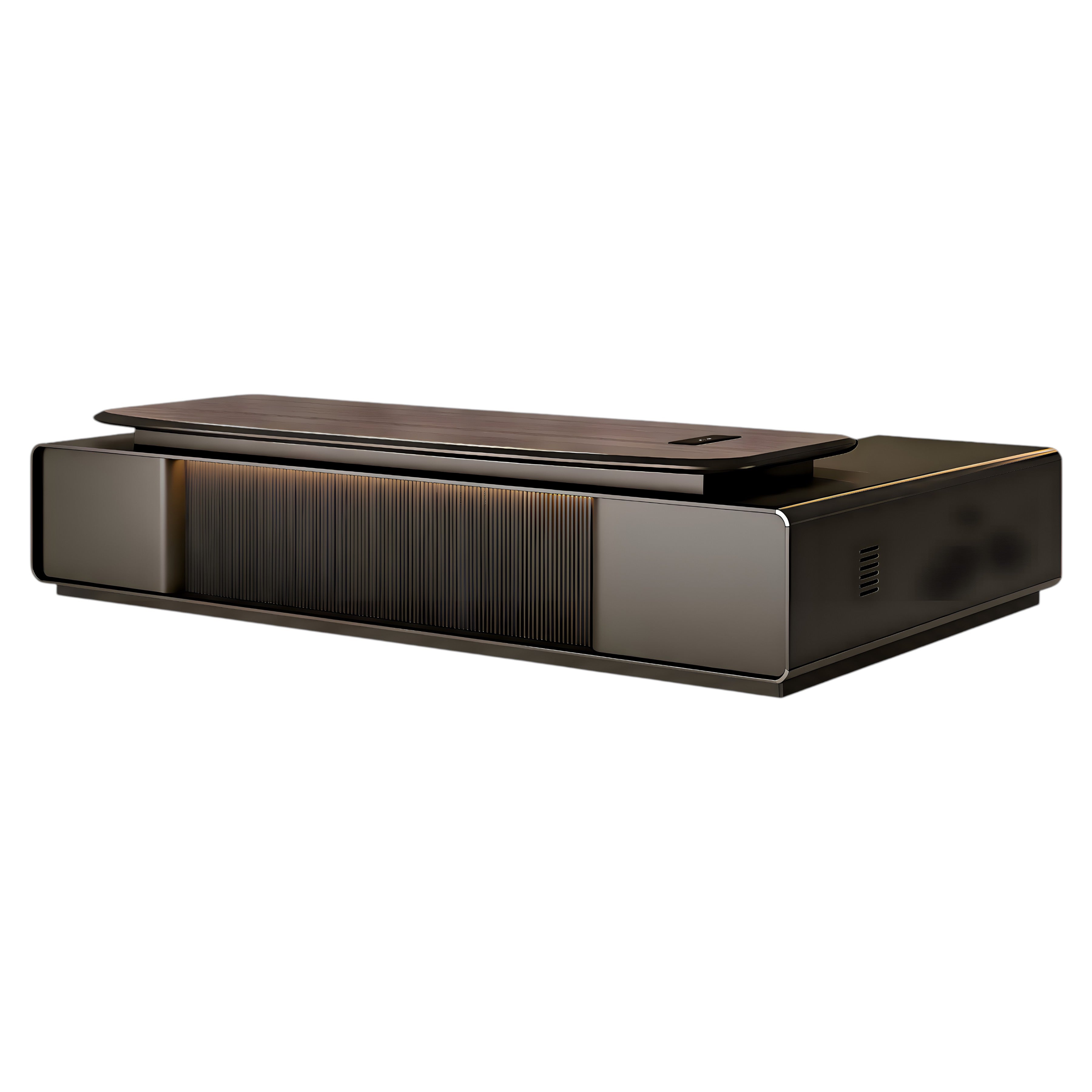 Premium Boss Desk with Storage Return