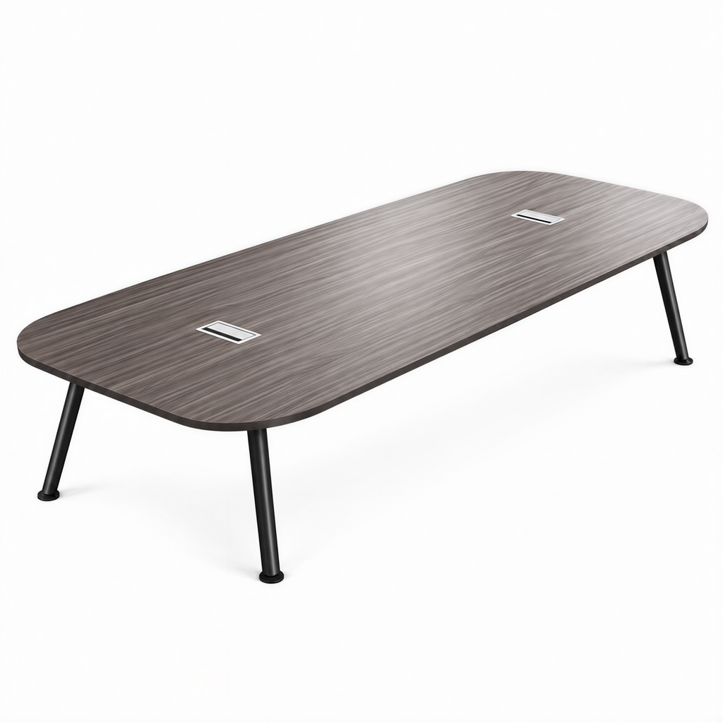 Modern Boardroom Table with Two-Tone Design and Custom Sizes