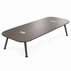 Modern Boardroom Table with Two-Tone Design and Custom Sizes