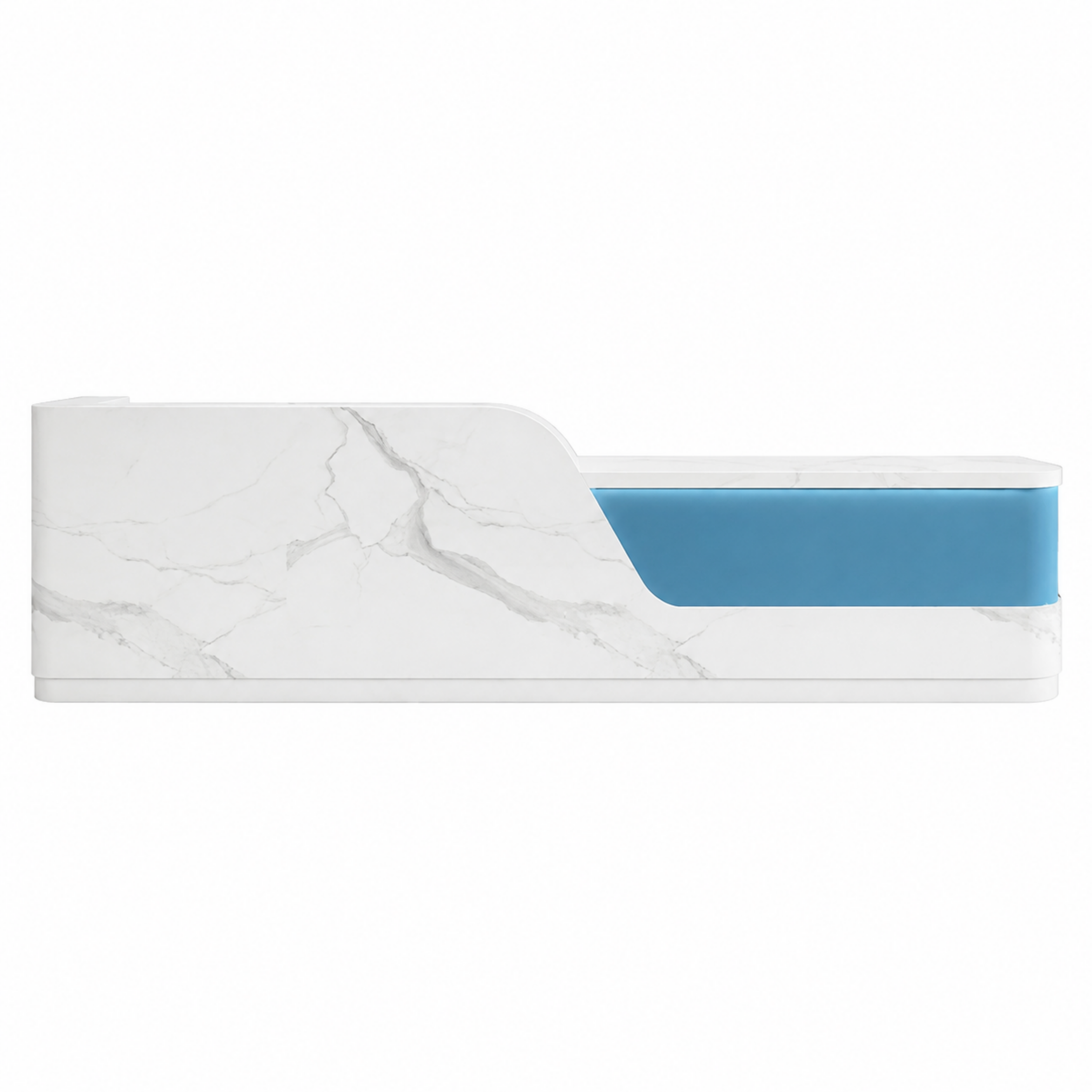 Contemporary Right-Angle Reception Desk for Professional Spaces