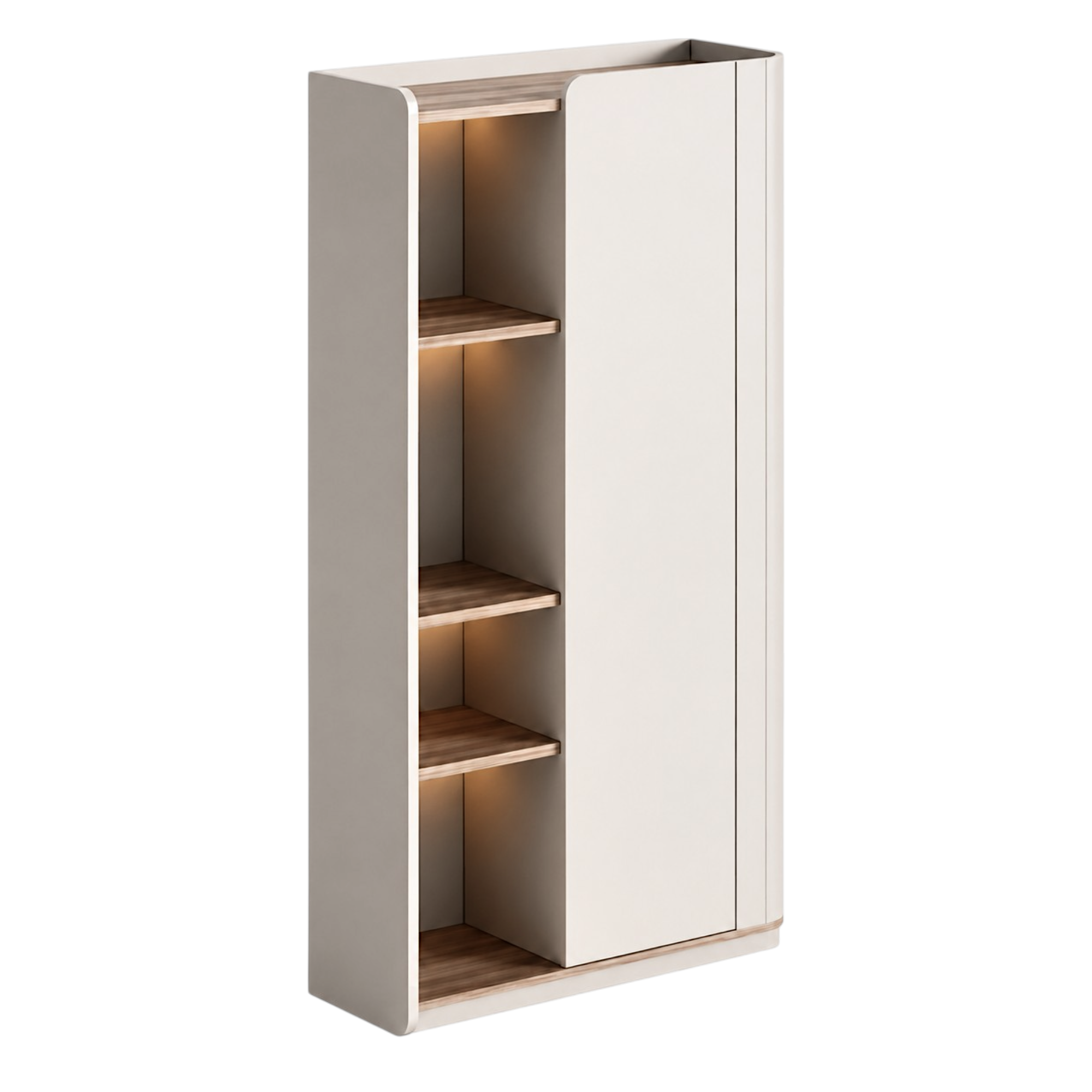 Executive Office Cabinet with Illuminated Shelving