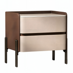 Luxury Bedside Table with Hidden Pull Design