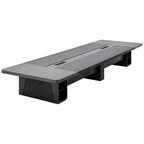 Premium Executive Dual-Tone Boardroom Table with Integrated Power