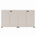 Contemporary Modular Office Storage Cabinet with Secure Custom Option