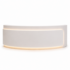 Premium Curved Reception Counter with Integrated LED Lighting