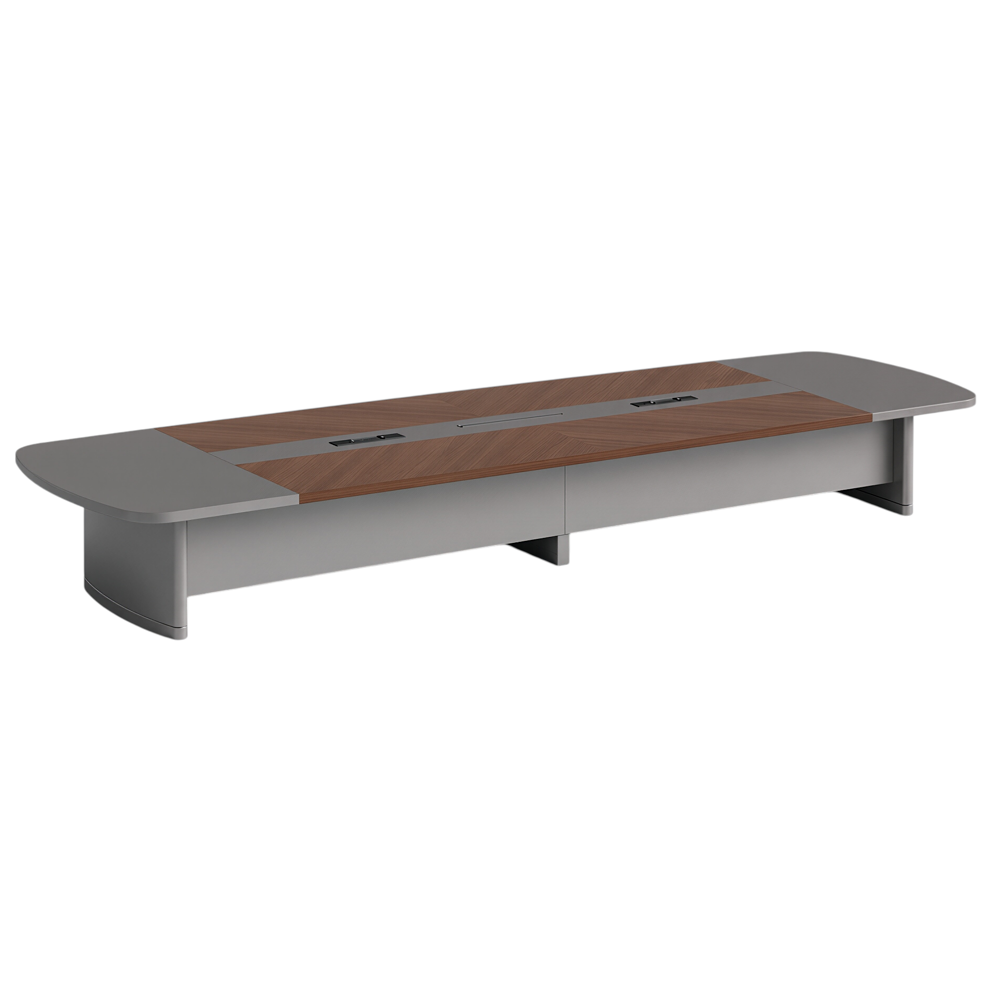 Premium Dual-Finish Meeting Table