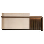Premium Salon Reception Desk with LED Side Panel