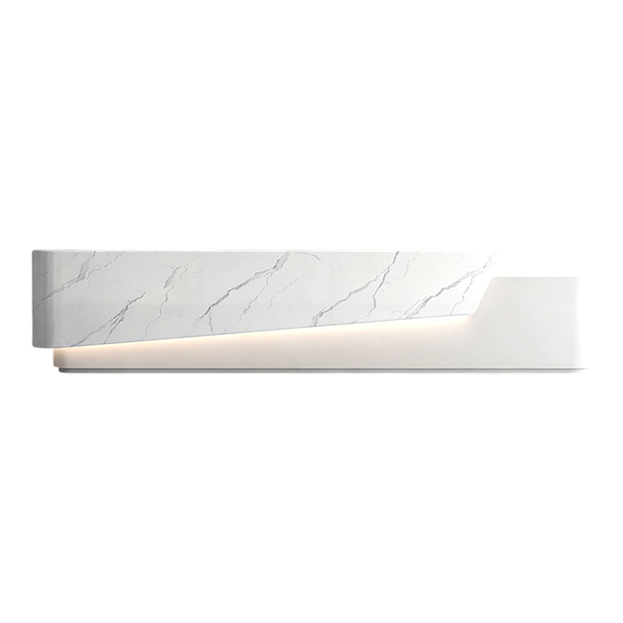 Premium Reception Desk with Angled Front Panel