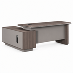 Modern Executive Desk with Rounded Details and Custom Sizes