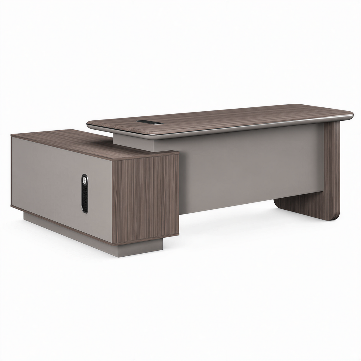 Modern Executive Desk with Rounded Details and Custom Sizes