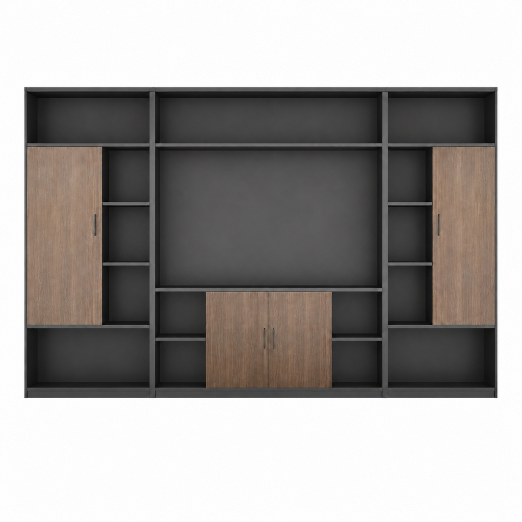 Executive Office Filing Cabinet with LED Display Shelving