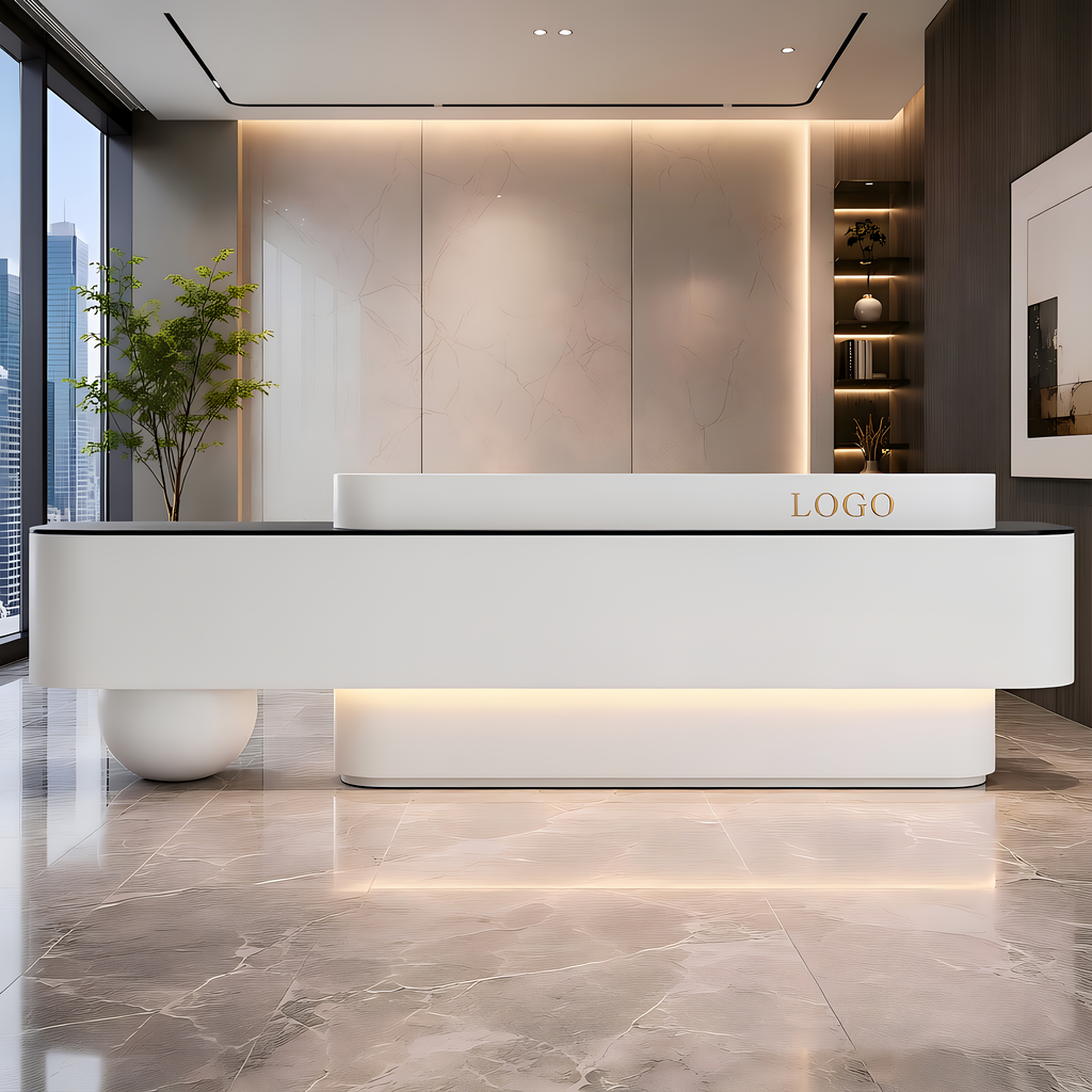 Premium Front Counter with Rounded Edge Design