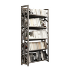 Adjustable Multi-Tier Bookcase With Slanted Shelves