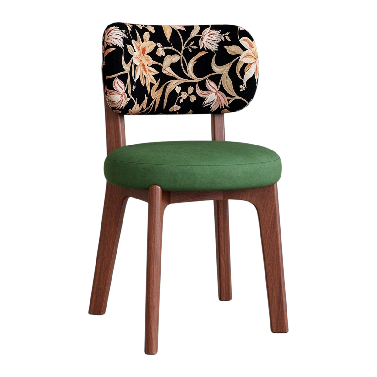 Modern Timber Dining Chair with Custom Upholstery Options