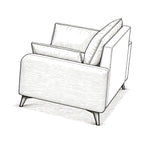 Minimalist Upholstered Lounge Sofa