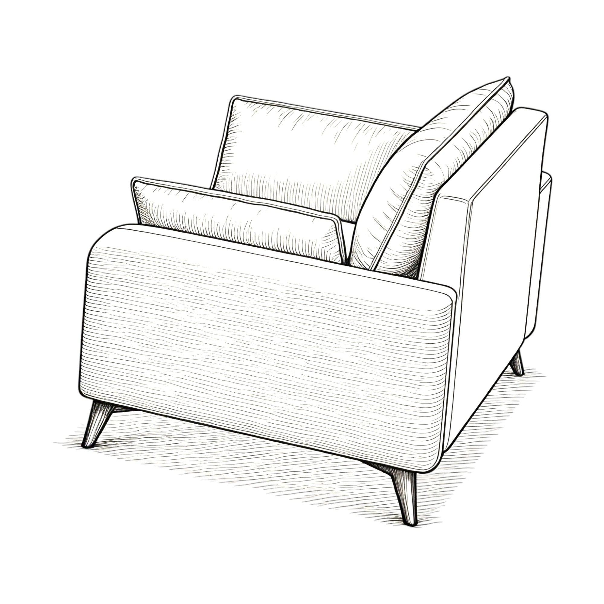 Minimalist Upholstered Lounge Sofa