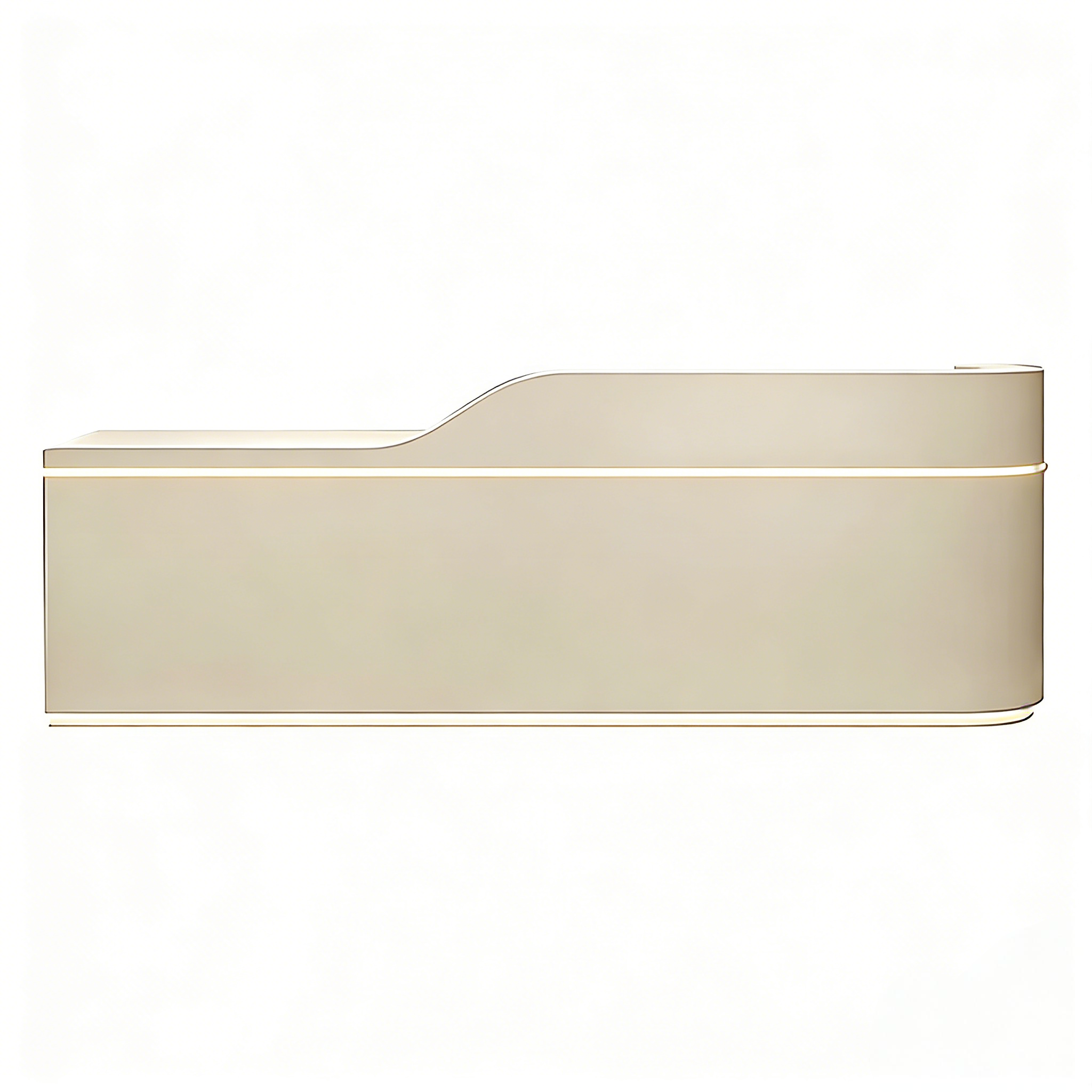 Sleek LED Reception Desk with Secure Storage for Modern Salon Spaces