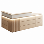 Modern Classic LED Reception Desk with Storage