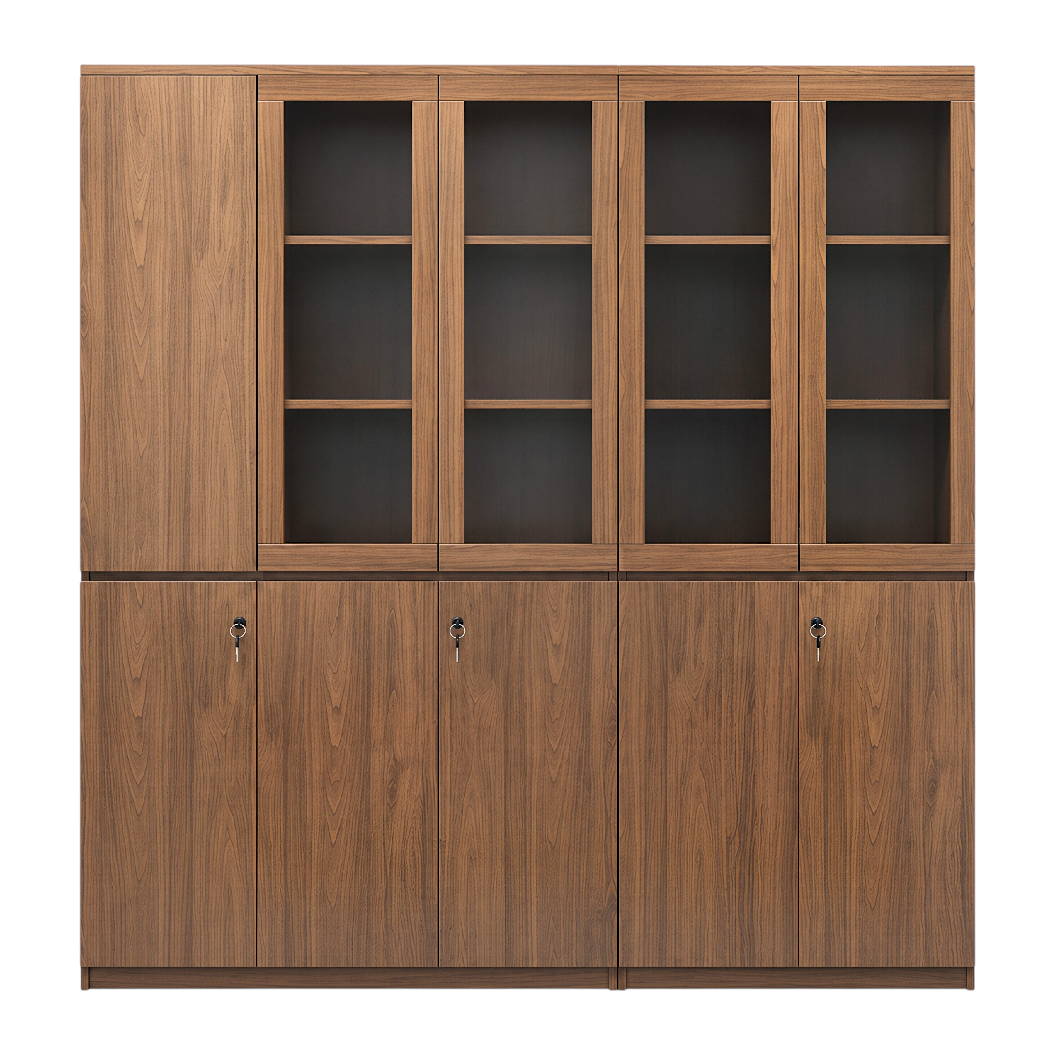 Classic Walnut Executive Display Cabinet