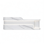 Modern Dual Level Reception Desk With Smooth High Gloss Lacquer Surface
