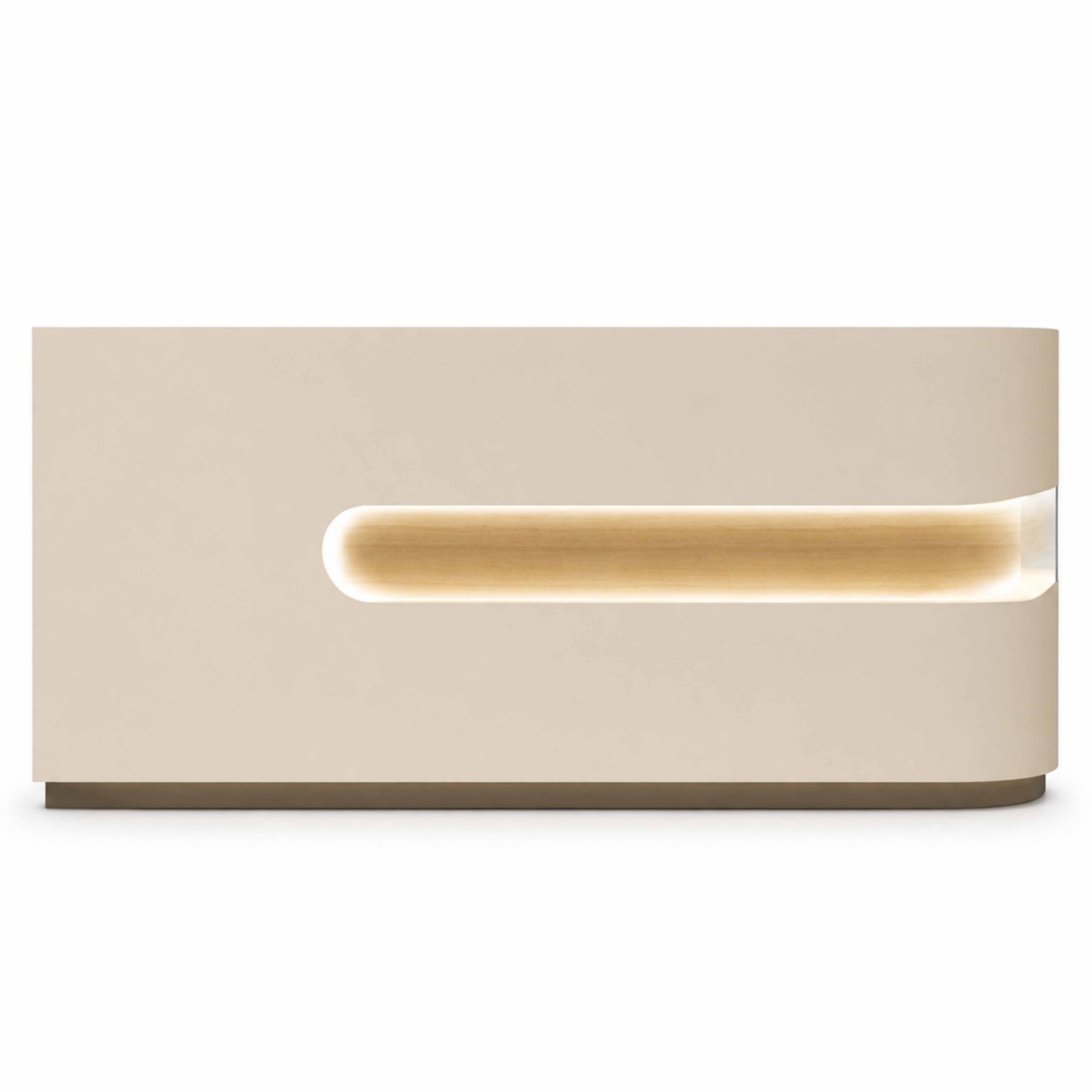Modern LED Reception Counter with Custom Branding