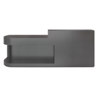 Modern Reception Desk with Display Shelf