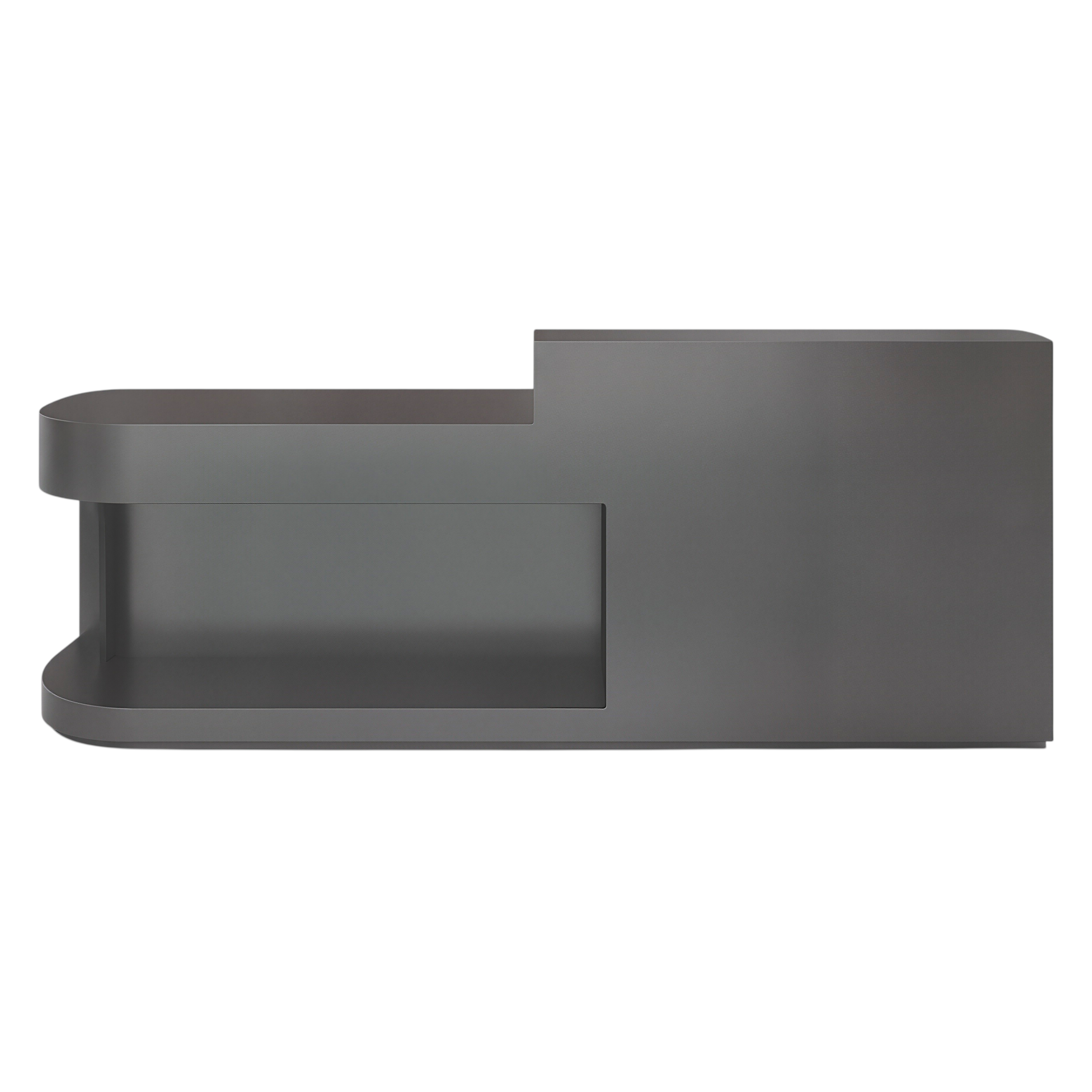 Modern Reception Desk with Display Shelf