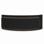 Premium Curved Reception Counter with Integrated LED Lighting
