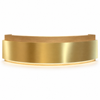 Contemporary Curved Reception Desk with Stainless Steel, LED and Custom Logo