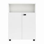 Contemporary Modular Office Storage Cabinet with Secure Custom Option
