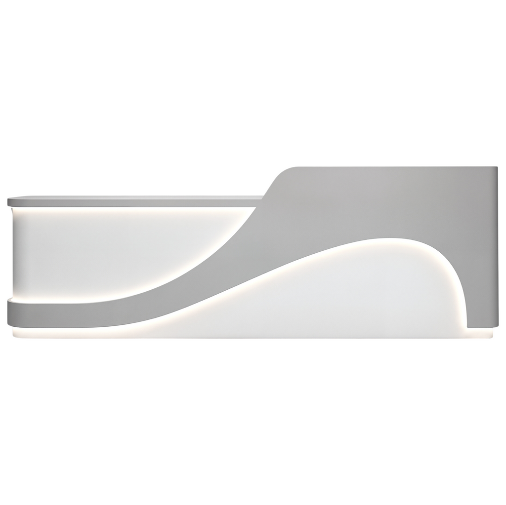 Sculptural LED Reception Counter