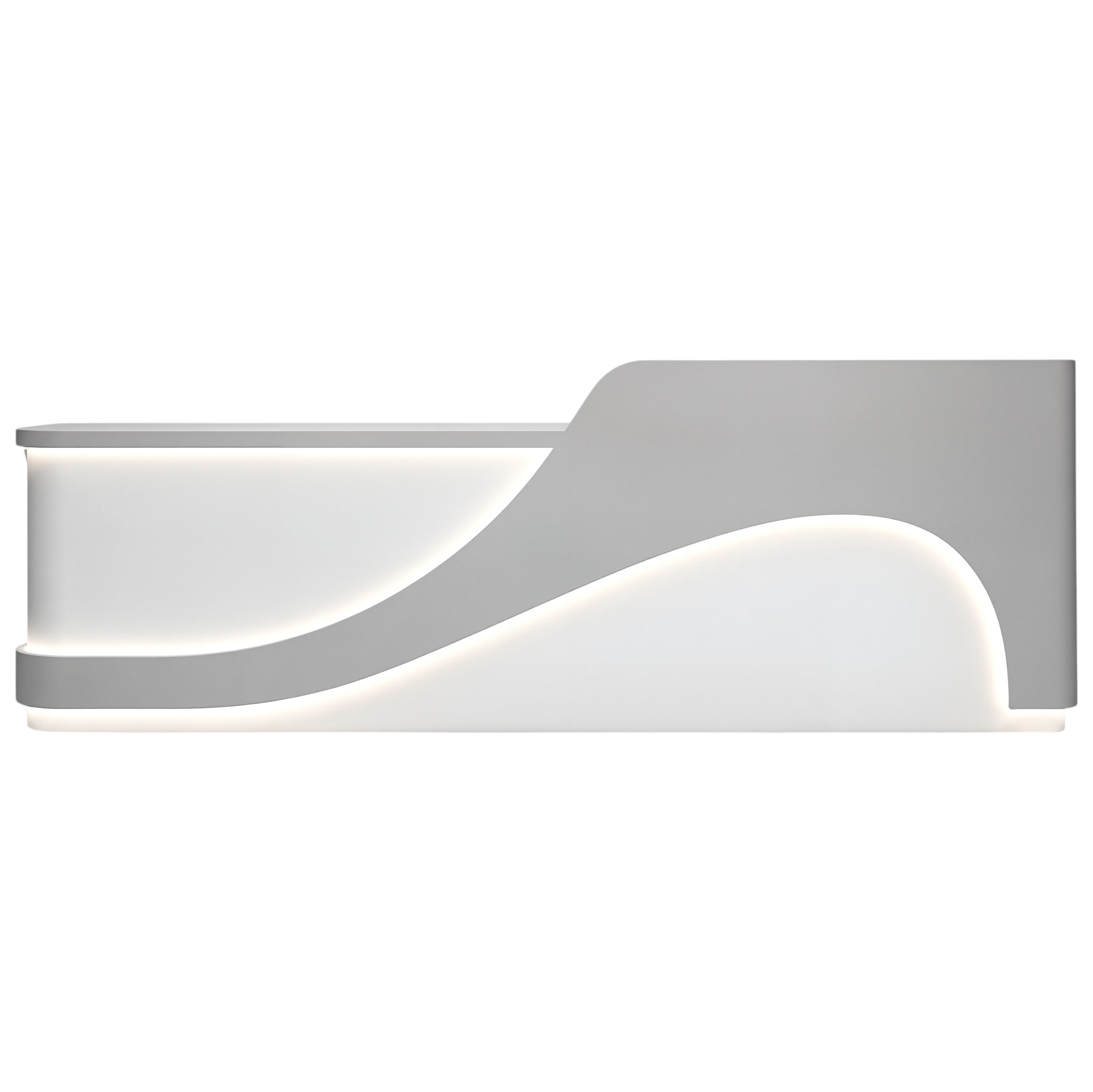 Sculptural LED Reception Counter