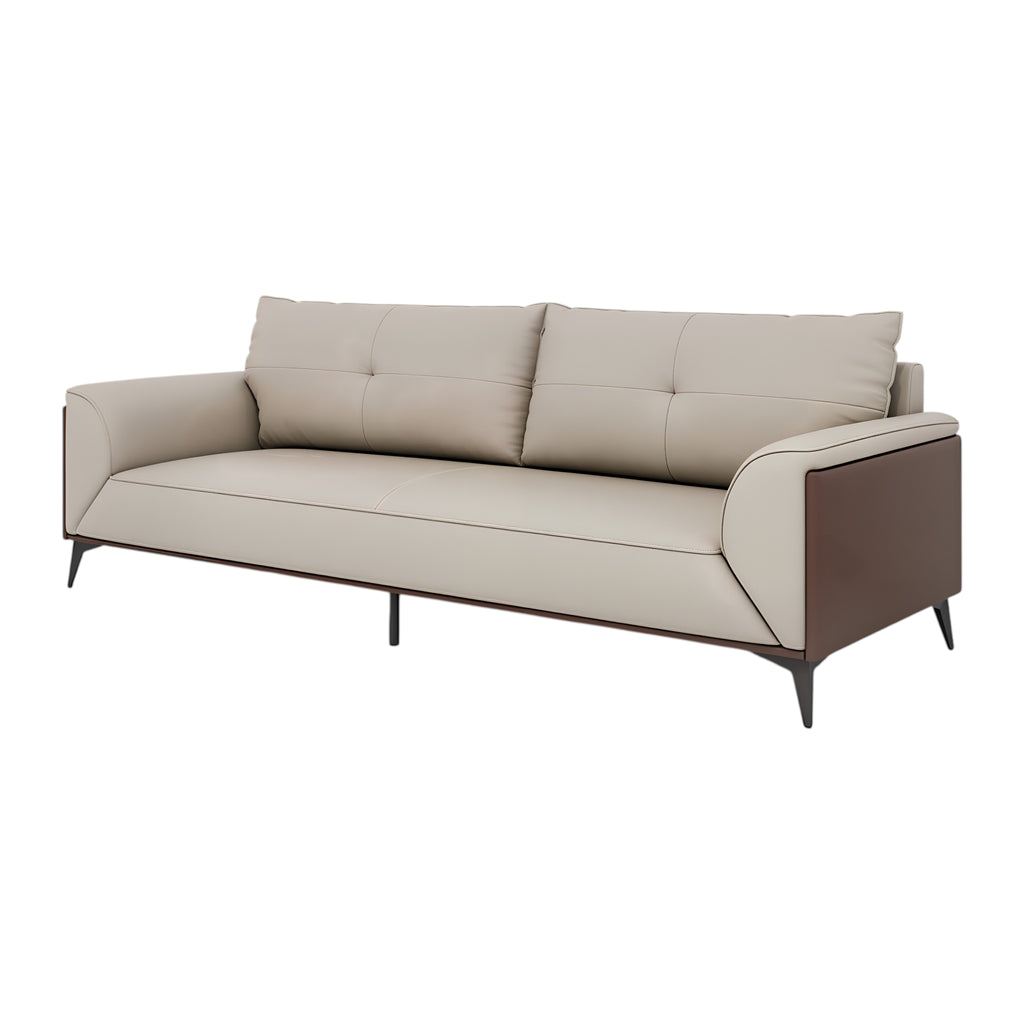 Modern Commercial Lounge Sofa Set with Timber-Style Panels and Clean Executive Lines