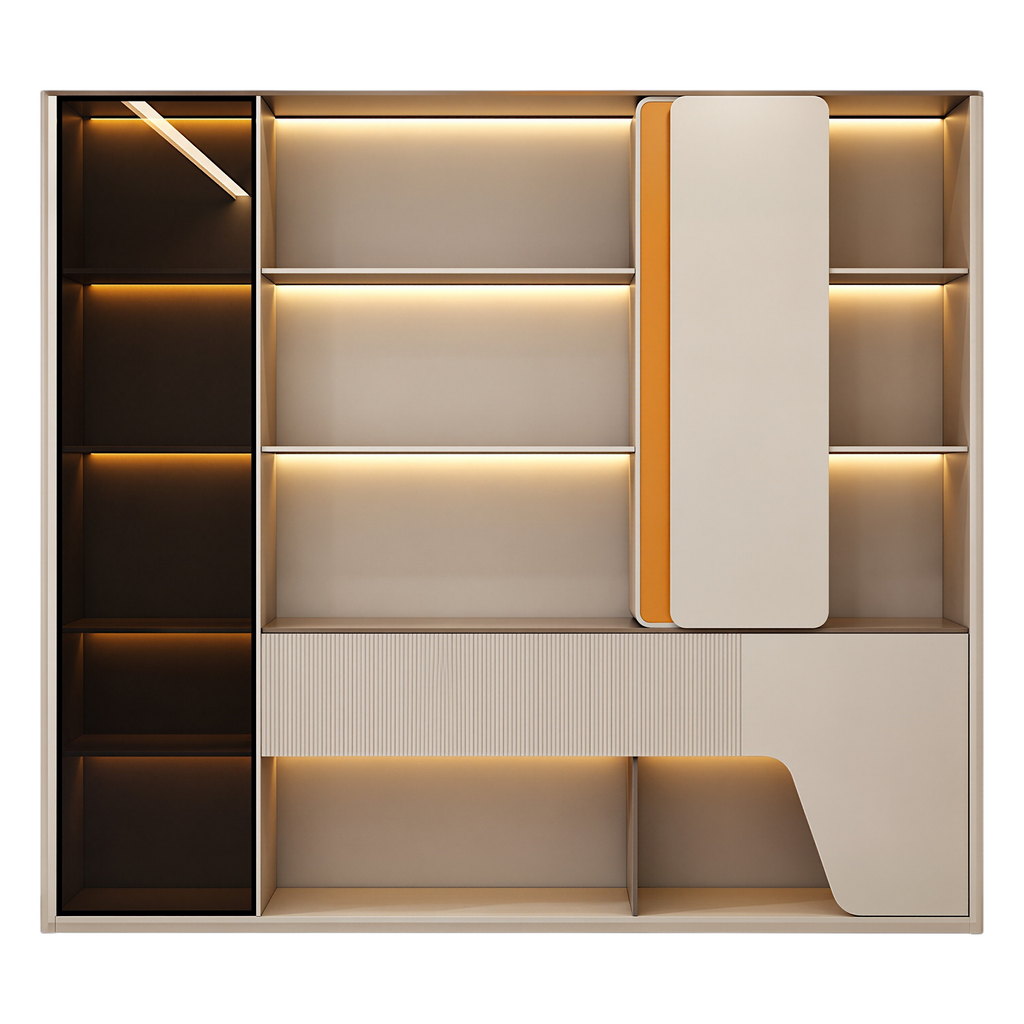 LED Storage Wall for Professional Offices