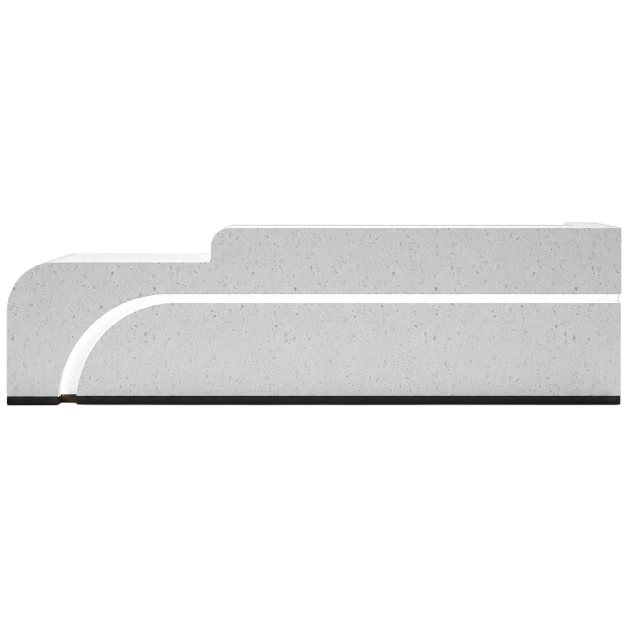 Premium Curved Reception Counter