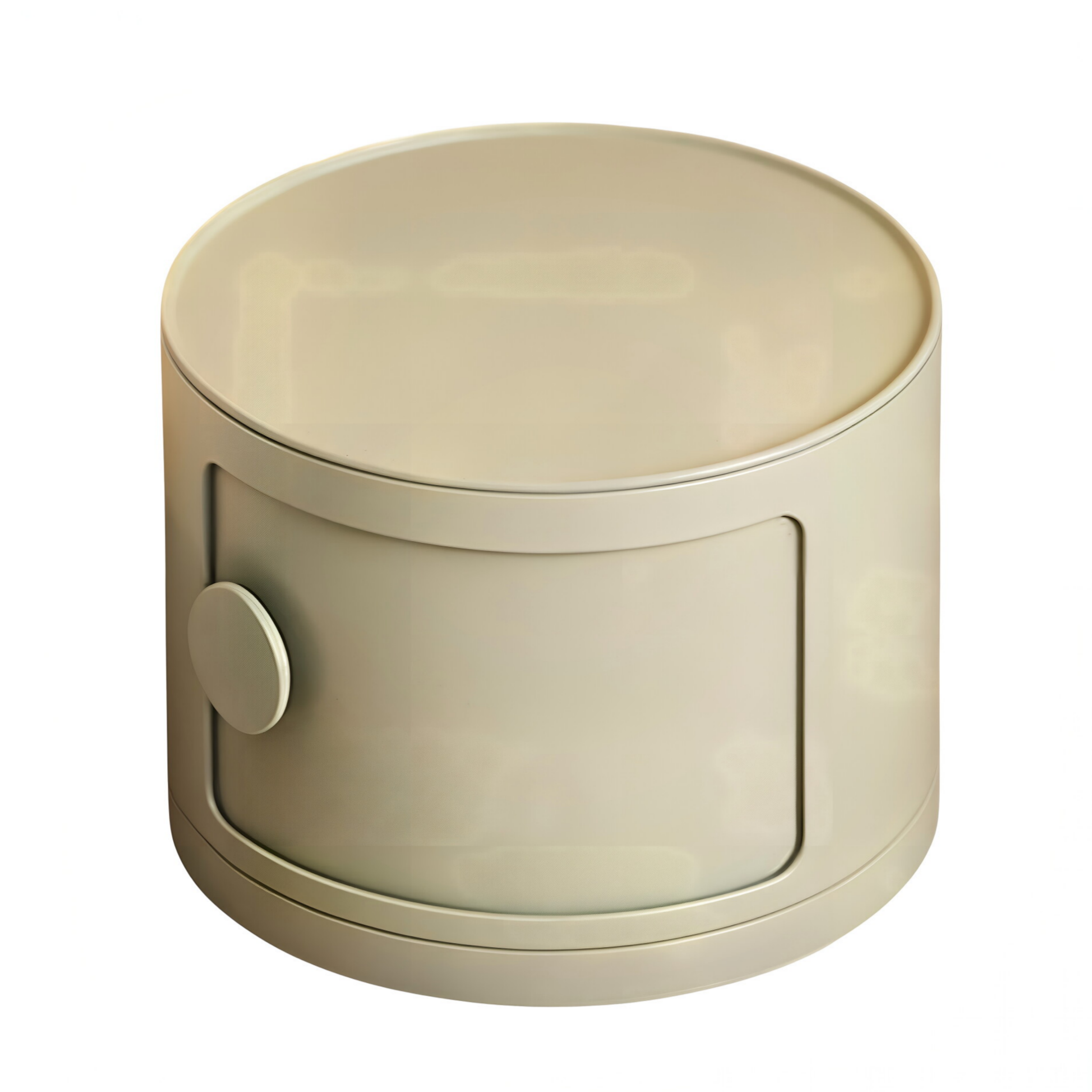 Modern Bedside Table with Ambient Shelf Lighting