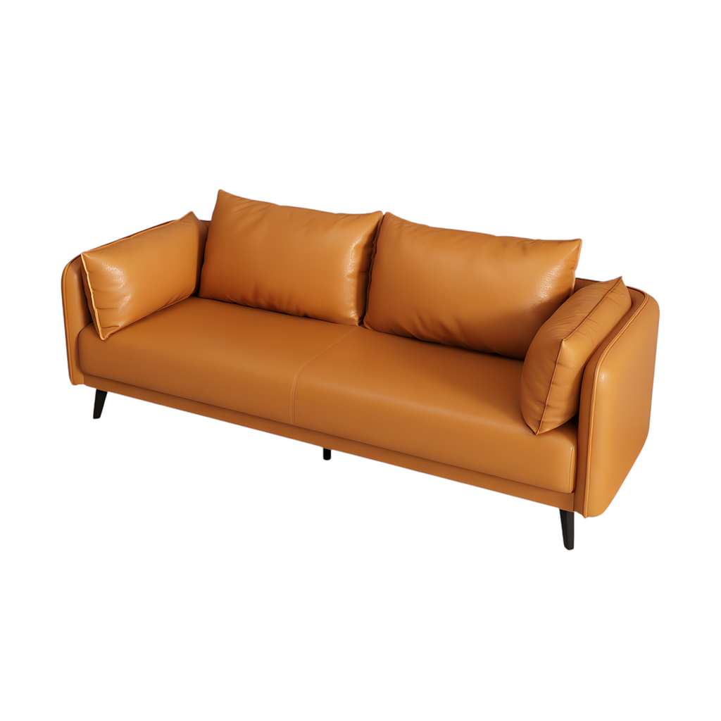 Sleek Modern Office Sofa Minimalist Reception Area Couch Executive Guest Waiting Room Seating