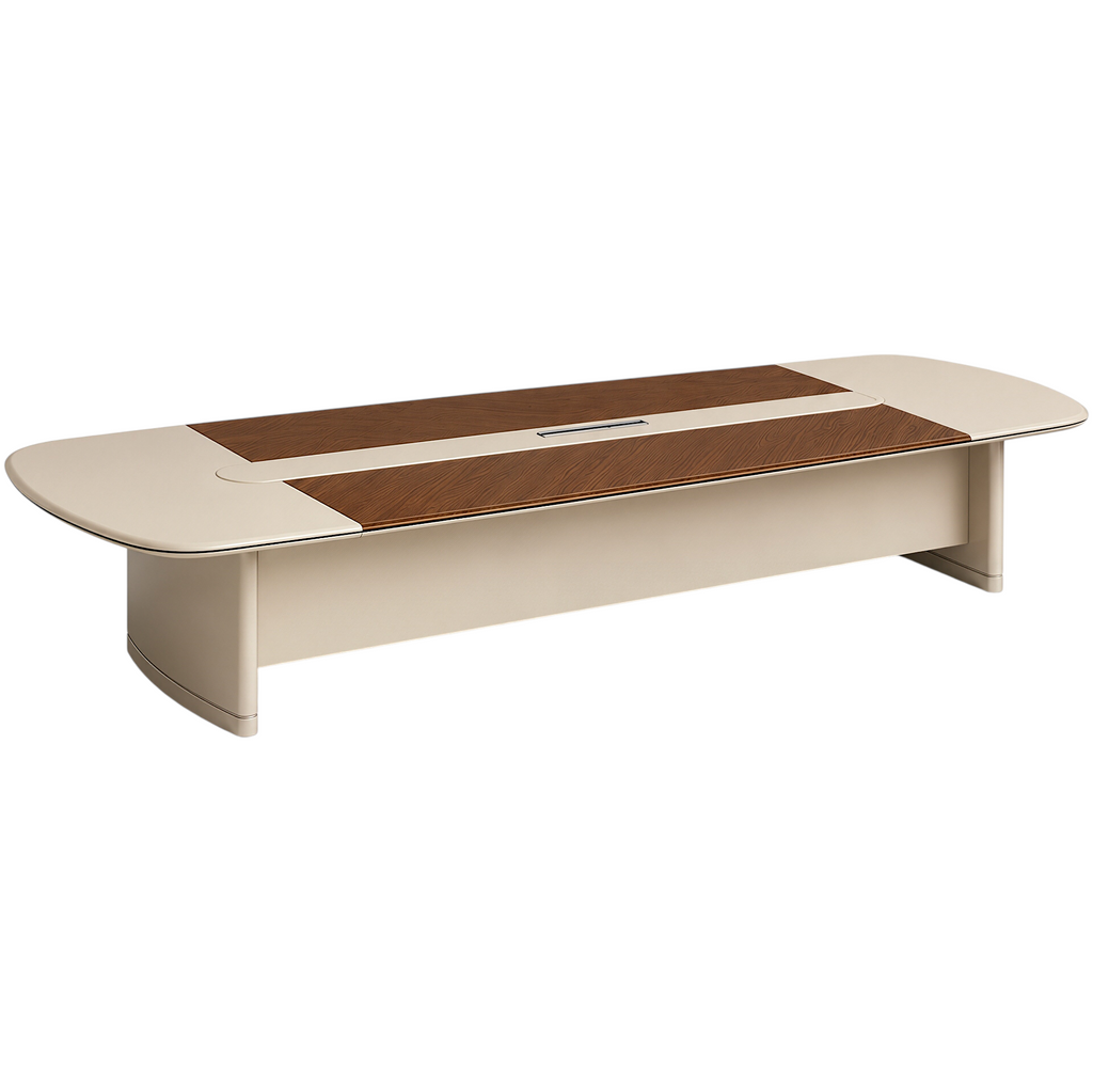 Premium Dual-Finish Meeting Table